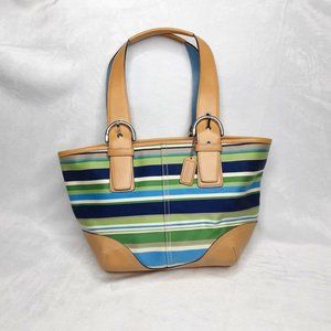 COACH Vintage Hampton Striped  Mini Tote No. M2J-9516